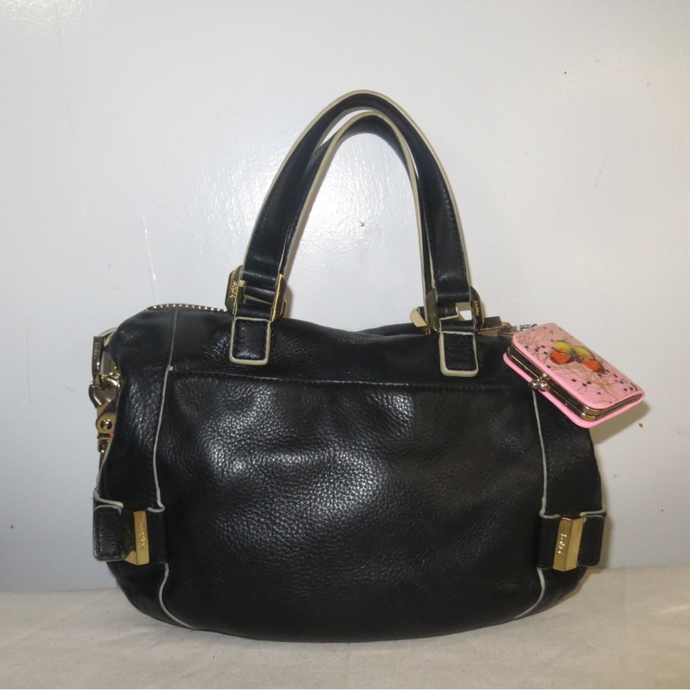 Botkier Black Satchel with Gold Accents
